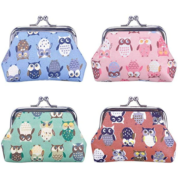 Banana Fruit Cute Fash Vintage Pouch Girl Kiss-lock Change Purse Wallets Buckle Leather Coin Purses Key Woman Printed 